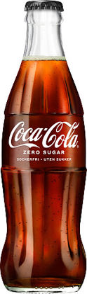 COCA COLA ZERO GLAS 24X33CL Picture of COCA COLA ZERO GLAS 24X33CL