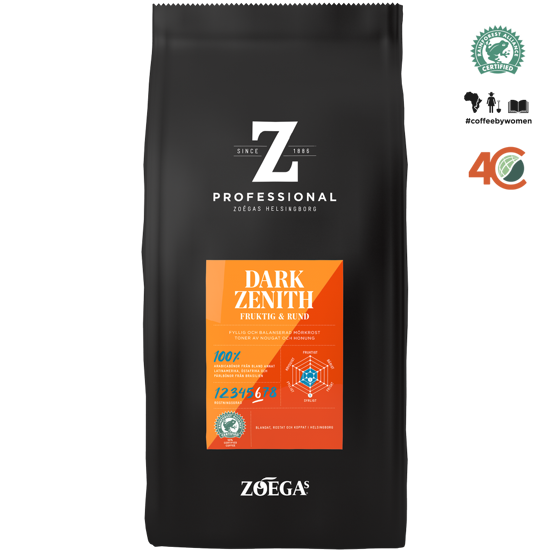 Picture of KAFFE DARK ZENITH HB 8X750G