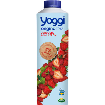 YOGGI JORDG/SMULTRON 6X1L ARLA Picture of YOGGI JORDGUBB/SMULTRON 6X1L