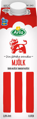 MJÖLK STANDARD 6X1L ARLA Picture of MJÖLK STANDARD 3% 6X1L