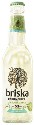 BRISKA-PARON-ALKFRI-24X33CL Picture of CIDER PÄRON ALKFRI 0,5% 24X33