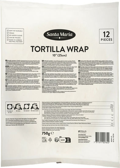 Picture of TORTILLA VETE 10" 25CM 6X12ST