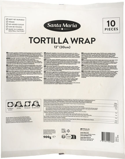 Picture of TORTILLA VETE 12" 30CM 10X10ST